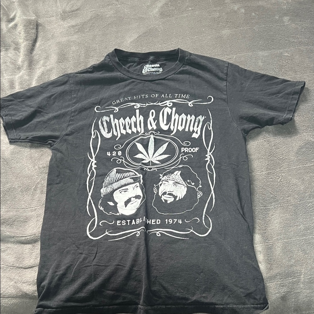 Cheech & Chong Black Graphic Tee - Women's Short Sleeve